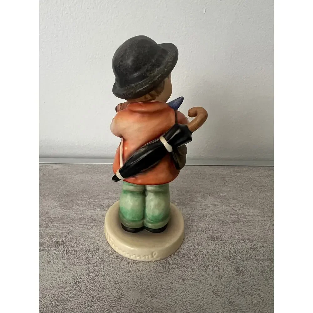 Vintage Hummel Puppy Love Goebel Full Bee Figurine Boy Playing Violin w Dog 6